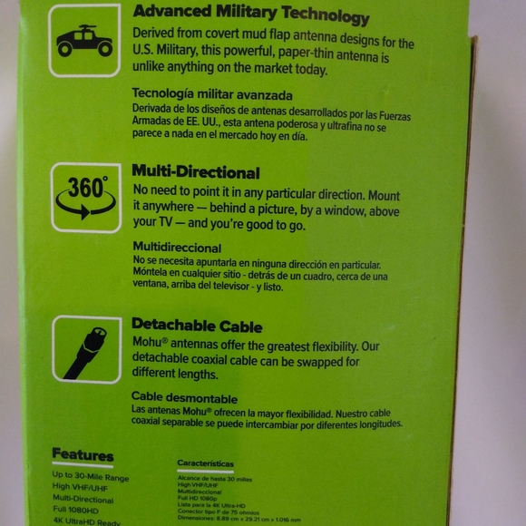 Mohu Leaf Metro Indoor HDTV Antenna - Picture 9 of 11